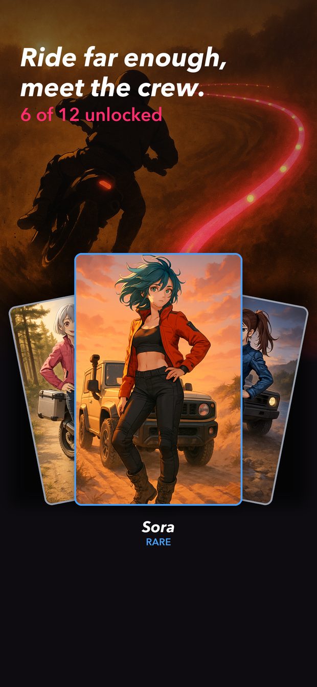 Collectible rider cards